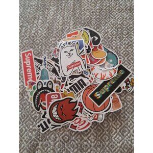 Skater Stickers 100 Sticker lot 100 Supreme Stickers vinyl decals skateboard